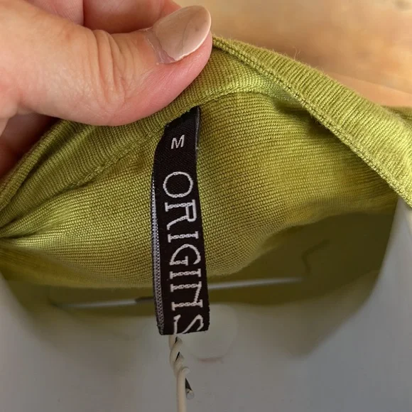 Origins green embroidered Kurti tunic size Large - Picture 6 of 6